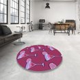 thumbnail image 4 of Ahgly Tapis Rectangulaire Lavable en Machine Intérieur Transitionnel Rouge Cramoisi, 2 Pieds x 4 Pieds, 4 of 7