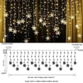 thumbnail image 2 of Staron 13ft Christmas Lights, LED Snowflake String Lights Party Wedding Holiday Indoor Outdoor Christmas Tree Decorations, 2 of 2