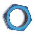 thumbnail image 1 of SpeedFX Nut 560331 Bulkhead Nut; -3AN; Anodized; Blue; Aluminum; Set Of 2, 1 of 4