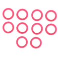 thumbnail image 4 of HILABEE 10pcs/set Candy Color Soft Scissors Shears Finger Thumb Rings Inserts Grips - Rose Red, 4 of 9
