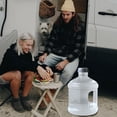 thumbnail image 3 of Hearth & Gear 0.8/1.3 Gallon Water Bottle With Cover Big Water Bottle With Cover Gym Water Bottle With Handle Gallon Water Jug (101/170 Oz Transparent) Outdoor Handle Large Capacity Water Acrylic, 3 of 6