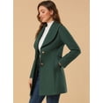 thumbnail image 4 of INSPIRE CHIC Manteau Trench Long pour Femme, Mignon, à Col Rabattu, à Simple Boutonnage, avec Ceinture, 4 of 6