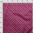 thumbnail image 3 of oneOone Silk Tabby Fuschia Pink Fabric Abstract Fabric For Sewing Printed Craft Fabric By The Yard 42 Inch Wide, 3 of 4