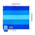 thumbnail image 3 of weibbin 200x210cm Microfiber Beach Blanket for Travel, Sand Free Quick Dry Large Mat, 3 of 7