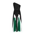 thumbnail image 4 of Robes pour Femmes 2024 Été Col Oversize Contraste de Couleurs Jupe Longue avec Patchwork Épaules Dénudées Robe Imprimée Rabais de 50 % Liquidation!, 4 of 6