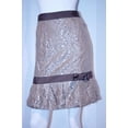 thumbnail image 2 of RED VALENTINO Bow Tie LACE Desert Tan FLORAL Print Bubble HEM SKIRT (38 ), 2 of 2