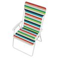 thumbnail image 4 of Chaise de plage pliante en acier Mainstays, rayures multicolores, 4 of 8