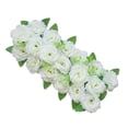 thumbnail image 2 of Baohd Arch Rose Flower Panel Table Runner Bouquet for Wedding White, 2 of 7