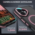 thumbnail image 4 of VENINGO Magnetic Phone Case for iPhone 17 6.3" Compatible with Mag-safe,Translucent Matte Shockproof Scratch Resistant iPhone 17 Case，Pink, 4 of 8