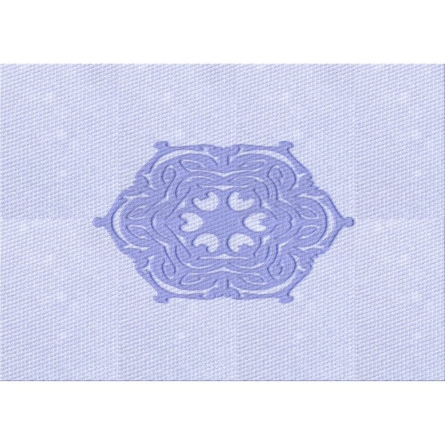 Ahgly Company Tapis d'Intérieur Lavables en Machine Rectangle Bleu Lavande Transitionnel, 6' x 9'