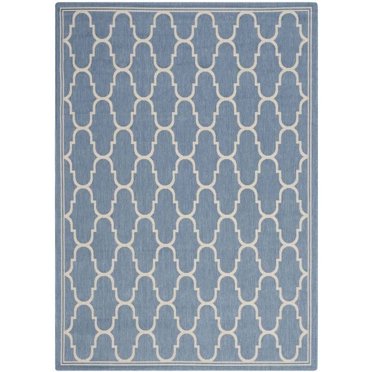 Safavieh Courtyard Blue Indoor Outdoor Rug - 8' x 11'2"
