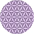 thumbnail image 1 of Ahgly Tapis de Zone Lavable en Machine Carré Transitionnel Violet Violet, 3 Pieds Carré, 1 of 7