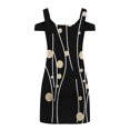 thumbnail image 5 of Robe d'Été pour Femmes 2024 Mode Grande Taille Aguichant Décontractée à Manches Courtes Imprimée Sans Bretelles Robe à Bretelles Rabais de 50 % Liquidation!, 5 of 5
