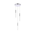 thumbnail image 1 of Elegant Lighting 5203D12C Ruelle 3 Plafonniers avec Lampe Suspendue, Chrome, 1 of 4