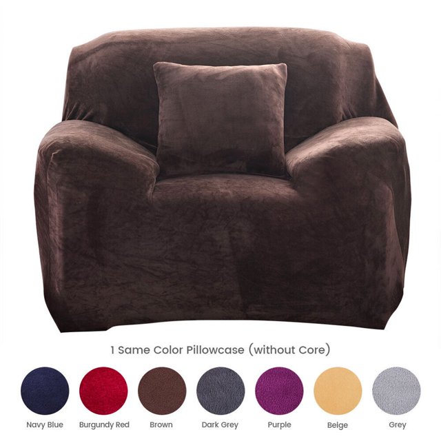 Housse de Canapé Extensible en Velours Épais pour 1/2/3/4 Places