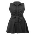 thumbnail image 2 of Womens Summer Bodycon Denim Sleeveless Short Dress Party Evening Mini Dresses, 2 of 6