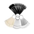 thumbnail image 1 of Nail Swatch Sticks Kit,4 Set of 160 Pieces Black Nail Swatch Sticks with Ring, False Nail Sample Sticks,Professional Nail Art Polish Practice Display Tips for Nail Salon and Home Practice, 1 of 5
