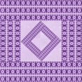 thumbnail image 1 of Ahgly Tapis d'Intérieur Lavable en Machine Carré Transitionnel Fleur Rose, 5 Pieds Carré, 1 of 7