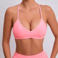 thumbnail image 1 of LSLJS Women Yoga Solide Froid Épaule Réservoir Blouse Tops Intimes, Sports Bras d'Apple, 1 of 4