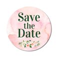 thumbnail image 1 of Darling Souvenir 45 Pcs DIY Round Floral Personalized Save The Date Stickers-1.6 Inches, 1 of 4