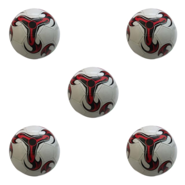 relayinert Long Service Life Soccer Ball For Football Middle School And Training 1 White 5Set