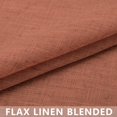 thumbnail image 4 of Terracotta Curtains 108 Inches Long for Living Room 2 Panels Set Rod Pocket Light Airy Flowy Semi Sheer Linen Draperies Light Filter Rust Curtains for Patio Sliding Door Dining Room Western Decor 9 FT, 4 of 8