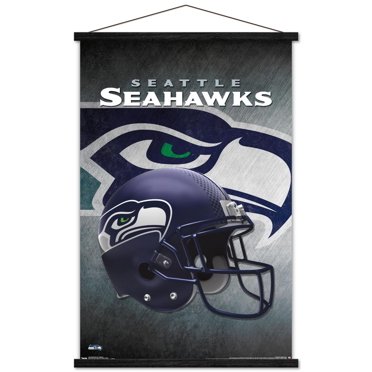 NFL Seattle Seahawks - Helmet 16 Wall Poster, 14.725" x 22.375" Framed