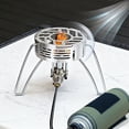 thumbnail image 3 of Stainless Steel Windproof Ring Steel Material Durable High Temperature Resistant Large Stable Base Two Buckles for Camping Stoves Picnic Stoves Outdoor Cooking Utensils, 3 of 4