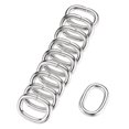 thumbnail image 1 of Unique Bargains Boucles Ovales Ton Argent en Fer pour Couture (Lot de 10), 1 of 4