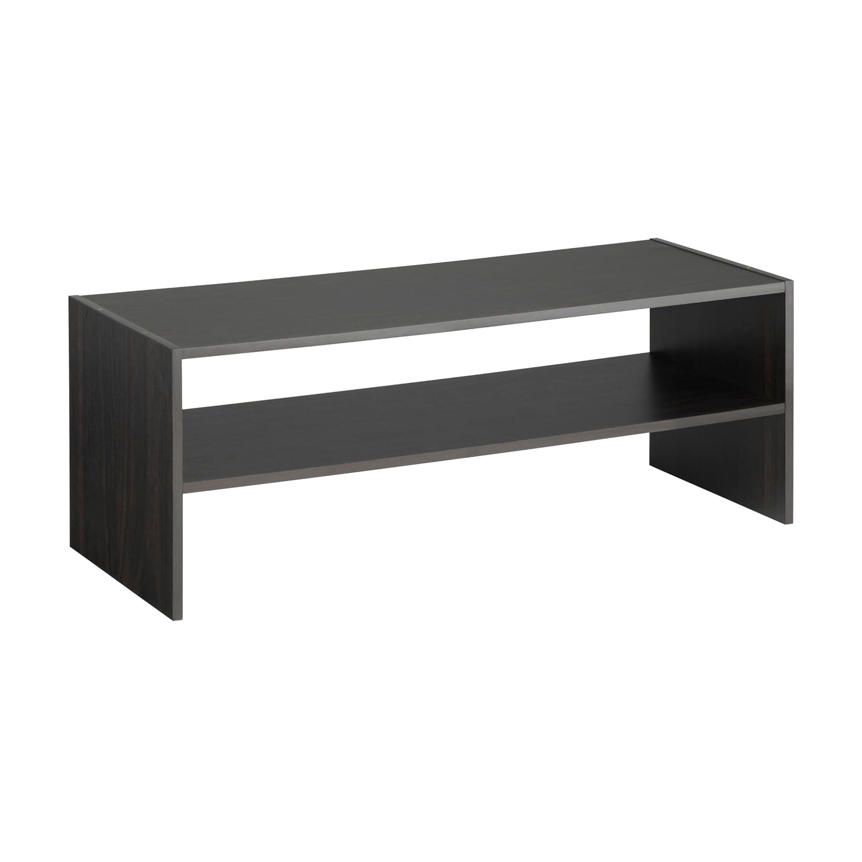 Mainstays 31" 2-Tier Stackable Shoe Rack, Espresso