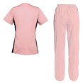 thumbnail image 2 of Women's Scrubs Set Scrub Top and Pants Scrubs Set, 2 of 3