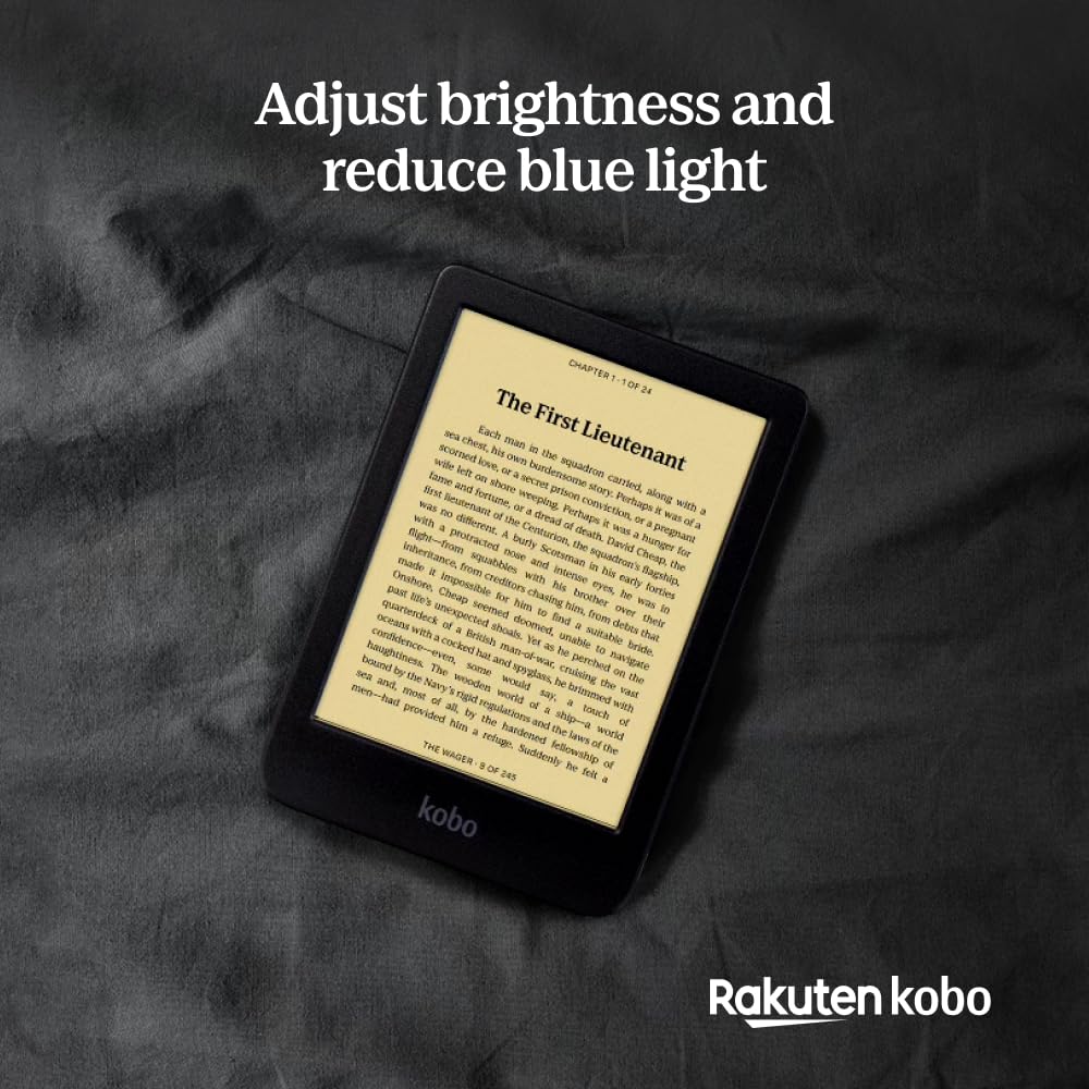 Kobo Clara BW - Liseuse - 16 Go - 6 Pouces E Ink Carta 1300 (1448 x 1072) - Écran Tactile - Bluetooth, Wi-Fi 5