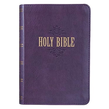 KJV Compact Grand Imprimé Lux-Cuir Violet