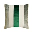 thumbnail image 1 of Pillow Covers, Emerald Green 22"x22" (55x55 cm) Pillow Covers, Velvet Patchwork Throw Pillows For Sofa, Striped Pattern Modern Style - Velvet Band Emerald, 1 of 4