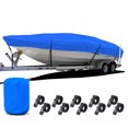 thumbnail image 1 of Housse de Bateau NEH, Tissu Épais et Robuste, Résistant à la Décoloration, Imperméable, 17 Pieds-19 Pieds, Remorquable, Convient au Tri-Coque Pêche Ski Style Pro Bass Runabout (Bleu), 1 of 5