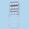 thumbnail image 4 of Étagère de Rangement 2/3 Niveaux au-Dessus de la Toilette, Étagères de Salle de Bain en Métal, Économiseur d'Espace Autoportant au-Dessus de la Toilette avec Crochets et Porte-Papier pour Salle de Bain, 4 of 8