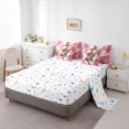 thumbnail image 3 of Red Marble Bed in a Bag King Size Comforter Set 7 Pieces Gold Butterfly Sheet Set,Lilac Marbling Bedding Sets,Abstract Ombre Ink Fluid Art Bed Set Rustic Animal Dreamy Butterflies Room Decor, 3 of 5