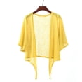 thumbnail image 2 of Timegard Boléros pour Robes Été Légers Manches 1/2 Haut Court à Nouer devant Tenue de Plage Cardigan Fluide, 2 of 5