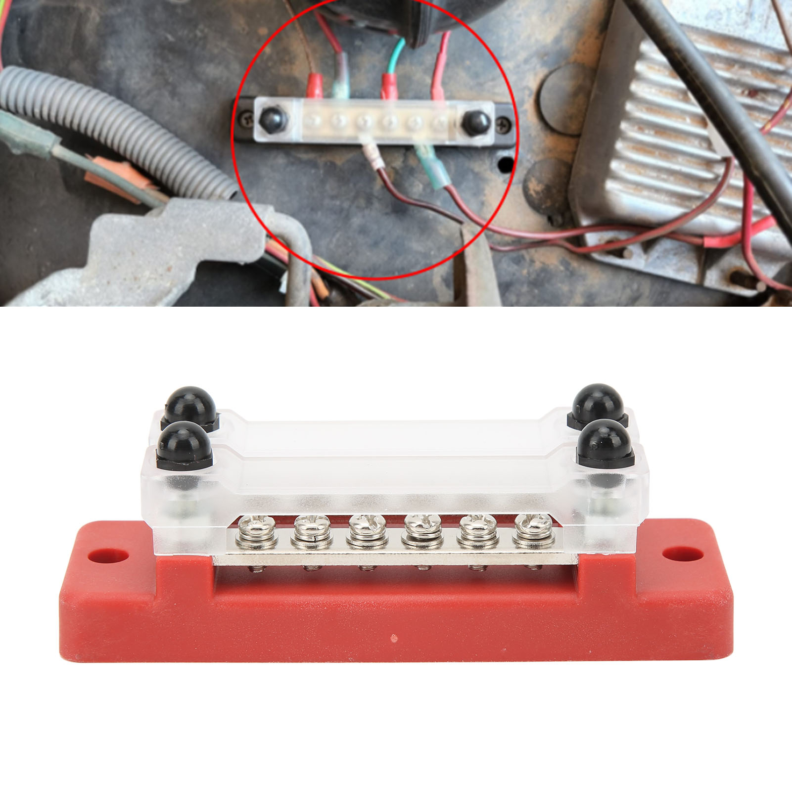 Barre de Distribution d'Énergie Étanche à la Poussière, Conductibilité Électrique avec Couvercle pour RV pour Camionnette