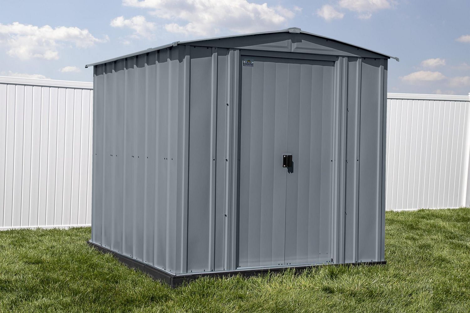 Arrow Classic Steel Storage Shed, 6x7, Charcoal