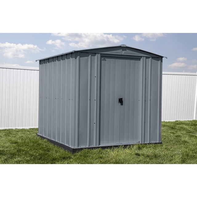 Arrow Classic Steel Storage Shed, 6x7, Charcoal