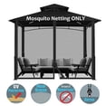thumbnail image 1 of FNNMNNR Gazebo Universal Replacement Mosquito Netting - Outdoor Gazebo Canopy 4-Panel Screen Walls with Zipper for 10‘ x 10‘ Gazebo (Mosquito Net Only), 1 of 10