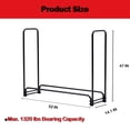 thumbnail image 4 of Edtara Outdoor and Indoor Firewood Holder, Covered Log Storage Rack for Patio or Fireplace Areas, 4 of 6