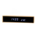 thumbnail image 1 of Wooden Digital Alarm Clock, Exquisite Bamboo Material Wireless Charging Wood LED Clock  For Living Room, 1 of 8