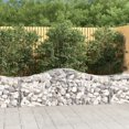 thumbnail image 1 of vidaXL Arched Gabion Baskets 12 pcs 200x50x60/80 cm Galvanised Iron, 1 of 4