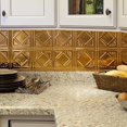 thumbnail image 2 of Fasade Traditional Style 4 Decorative Vinyl Backsplash Kit 15 sq ft Polished Copper, 2 of 5