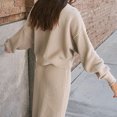 thumbnail image 4 of Ensemble Jupe Chandail 2 Pcs pour Femmes - Polyester, Col Montant, Manches Longues - S-TTG, 4 of 4