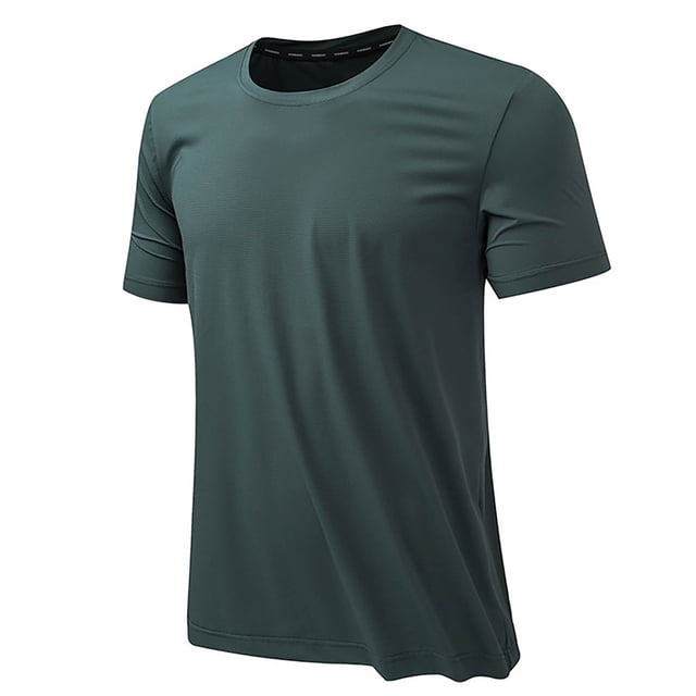 Birdeem Chemises pour Hommes T-Shirt d'Été Uni Décontracté à Manches Courtes Col Rond