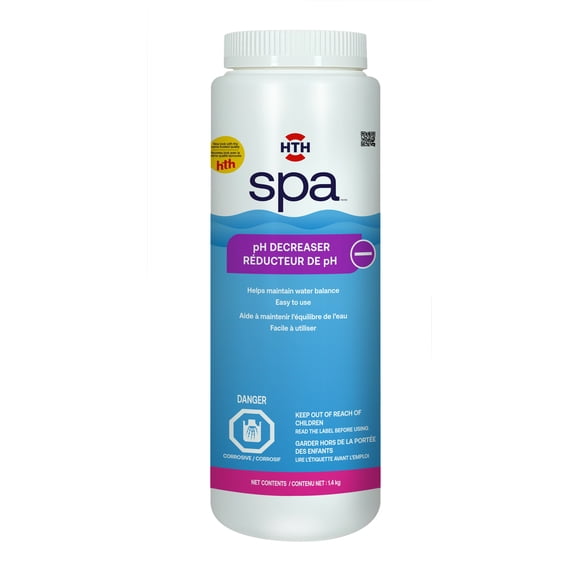 HTH Spa pH Decreaser, Lower pH, 1.4 kg Bottle