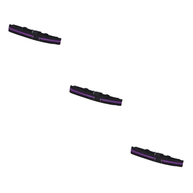 VONKY Stylish And Convenient Waist Bag For Running Adjustable Belt Bag For Sports Wide Applications purple 3Set